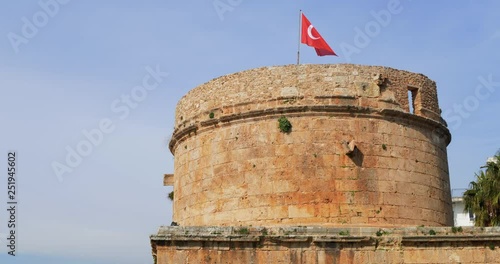 Hidirlik Tower in Antalya, Turkey photo