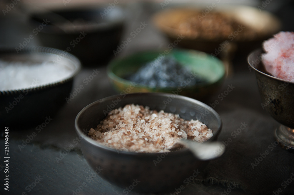 Salt Varieties still life Salt Varieties still life
