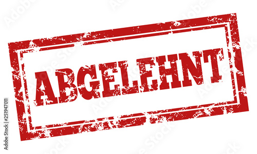 Stempel abgelehnt