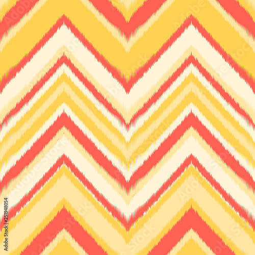 Abstract Ikat and boho style handcraft fabric pattern. Traditional Ethnic design for clothing and textile background, carpet or wallpaper