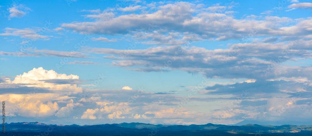 blue sky with cloud