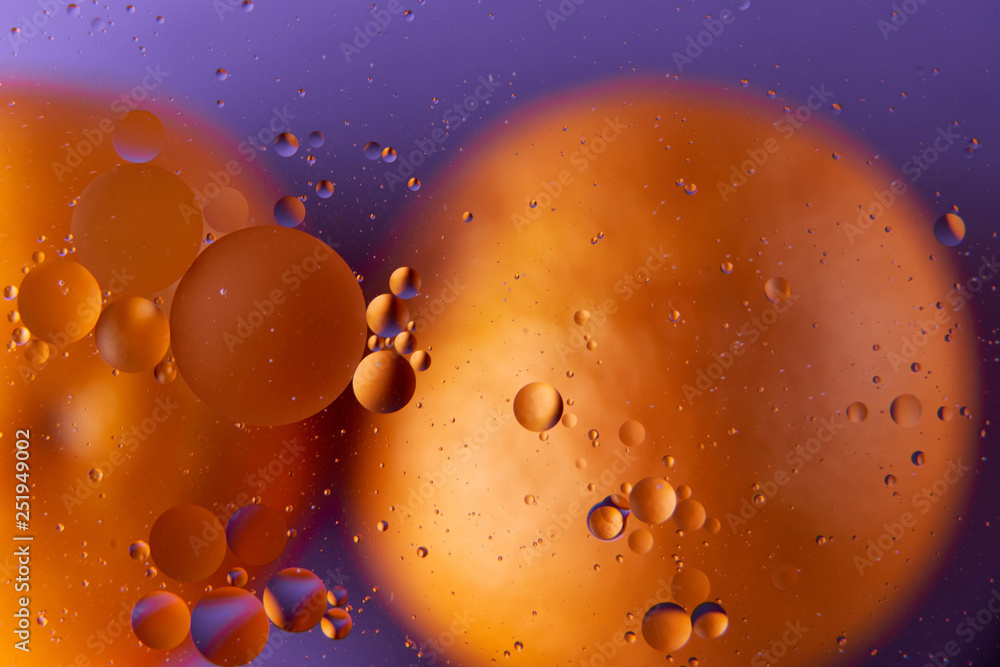 abstract background of colored drops bubbles on the water abstract background of colored drops bubbles on the water