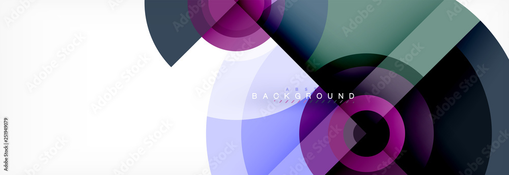 Round circles and triangles abstract background Round circles and triangles abstract background