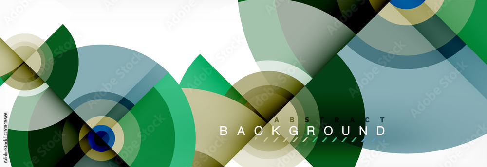Vector circle composition, geometric minimal design illustration Vector circle composition, geometric minimal design illustration