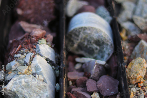 Wallpaper Mural Stacking of old ore samples laying at the disposal area Torontodigital.ca