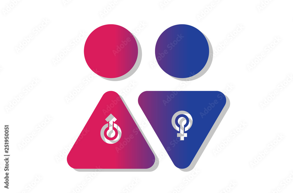 gender sign. gender equality between men and women vector illustration design. gender sign. gender equality between men and women vector illustration design.