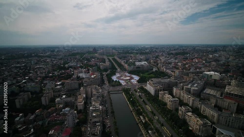 Wallpaper Mural Aerial Romania Bucharest June 2018 Sunny Day 15mm Wide Angle 4K Inspire 2 Prores  Aerial video of downtown Bucharest in Romania on a beautiful sunny day with a wide angle lens Torontodigital.ca