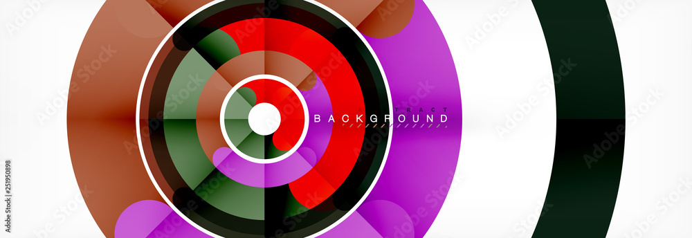 Round linear circle shapes background Round linear circle shapes background