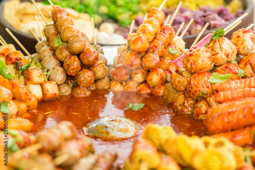 Traditional street food in thailand  photo