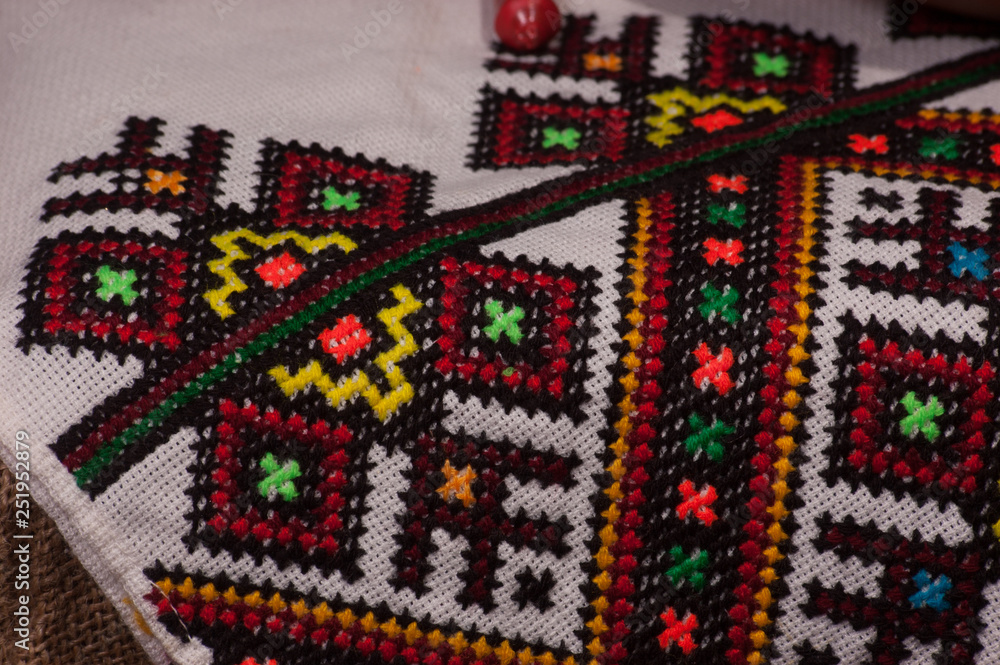 embroidery of yarn