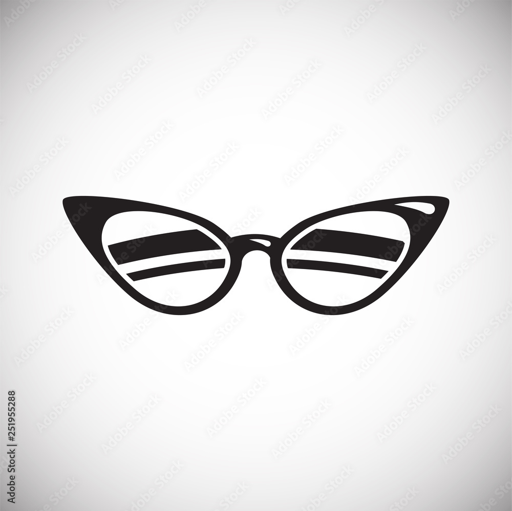 Fototapeta premium Glasses icon on white background for graphic and web design, Modern simple vector sign. Internet concept. Trendy symbol for website design web button or mobile app