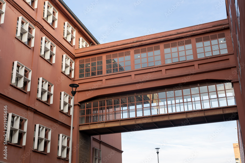 Buildings in the Bicocca new quarter at Milan