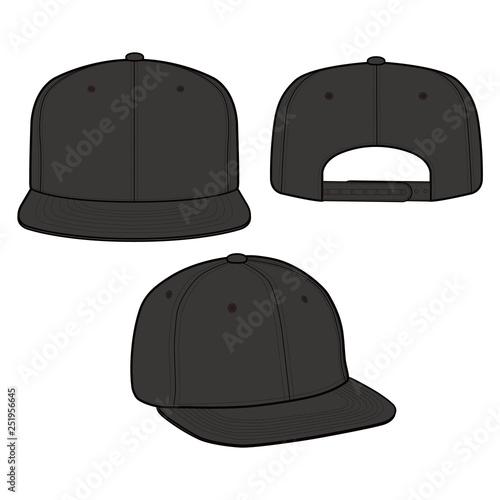 SNAPBACK Cap Fashion flat vector mockup design