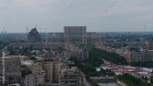 Wallpaper Mural Aerial Romania Bucharest June 2018 Sunny Day 90mm Zoom 4K Inspire 2 Prores  Aerial video of downtown Bucharest in Romania on a beautiful sunny day with a zoom lens Torontodigital.ca