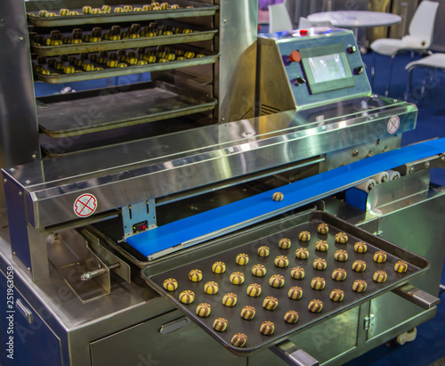 Εκτύπωση καμβά Production line of automatic two color cookie forming machine