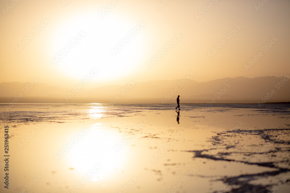Salt lake in Ethiopia