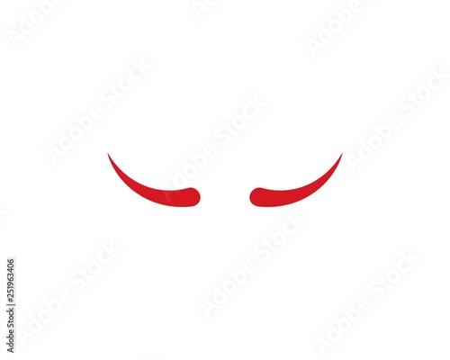Devil horn logo vector