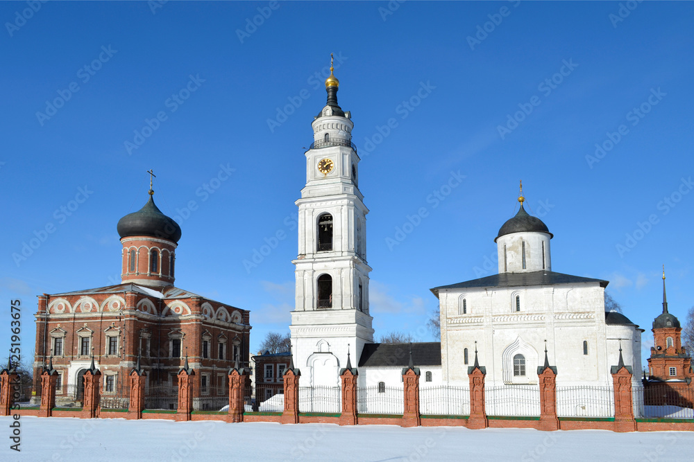 Winter view of Volokolamsk Kremlin Moscow region
