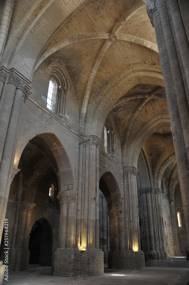 Interior of La Seu Vella (The Old Cathedral) of Lleida (Lerida) city in Catalonia, Spain