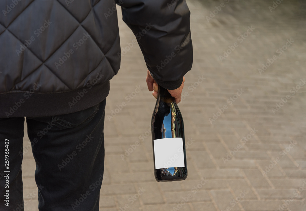 Man bottle without label. Man bottle without label.