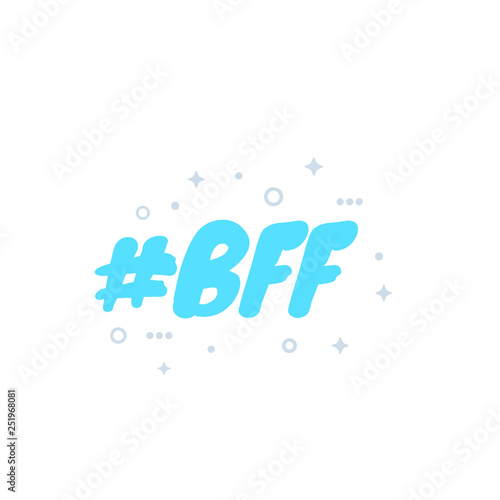 BFF, best friends forever, vector