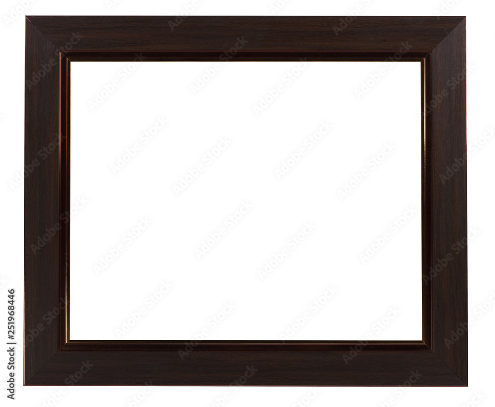 Brown Wood Frame ISOLATED on White Background. Brown Wood Frame ISOLATED on White Background.