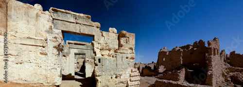 Ruins of the Amun Oracle temple in Siwa oasis, Egypt