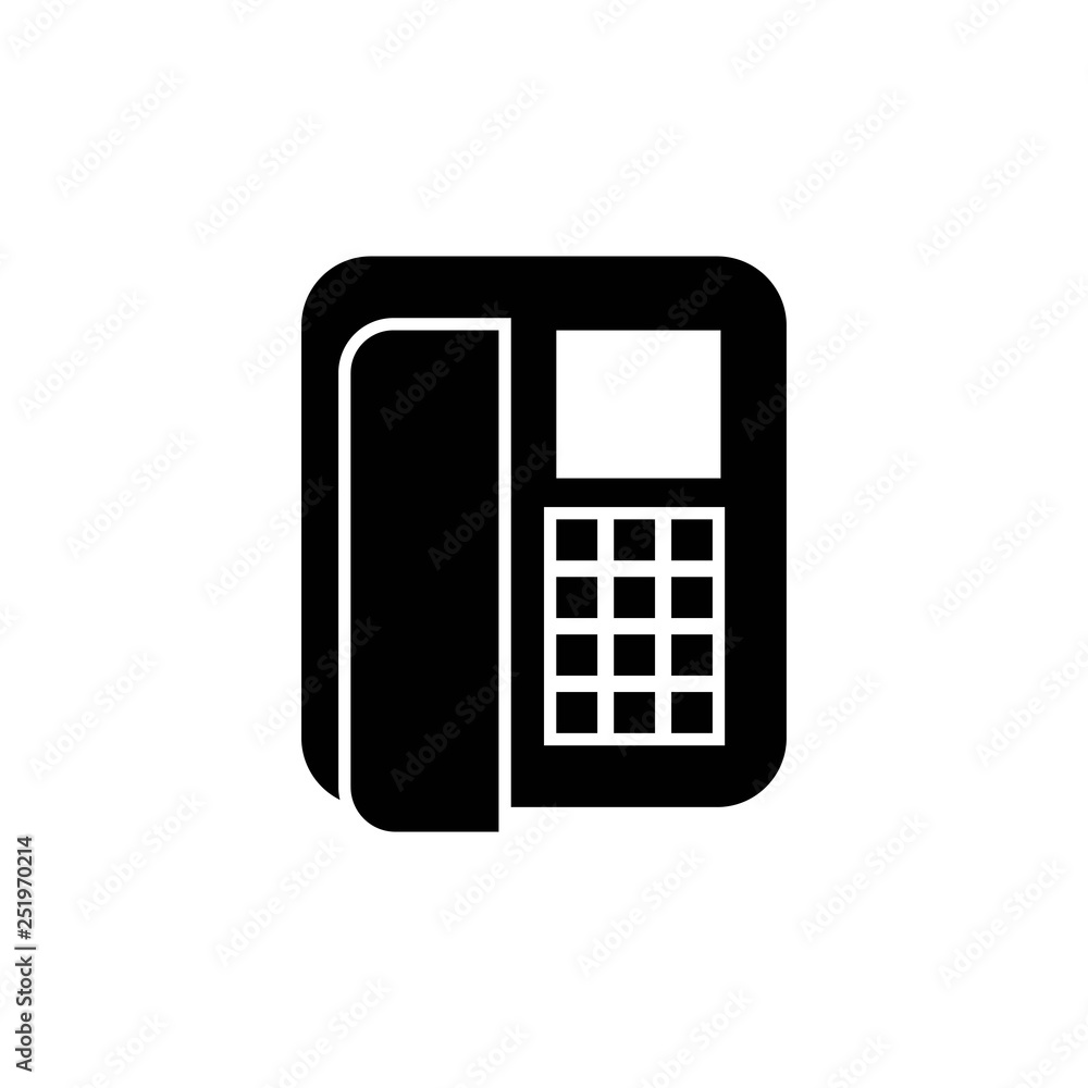Office telephone icon trendy flat style isolated on white background. Vector illustration.- vector Office telephone icon trendy flat style isolated on white background. Vector illustration.- vector