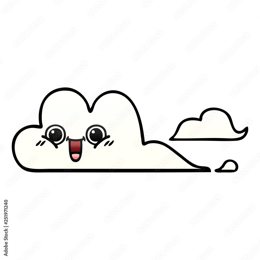 gradient shaded cartoon clouds gradient shaded cartoon clouds