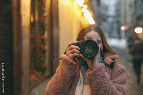 Female photographer outdoor...