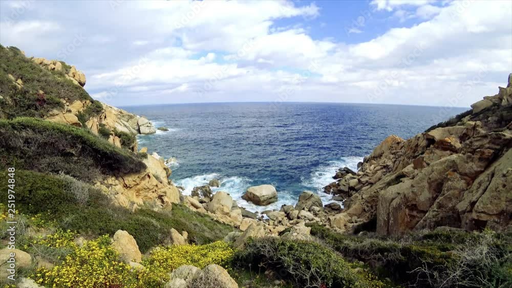 Shore of Sarinia at Capo Ferrato Shore of Sarinia at Capo Ferrato