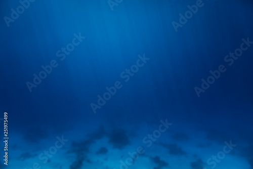Deep Blue Seabed Underwater Background