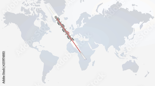 World warming concept. vector illustration