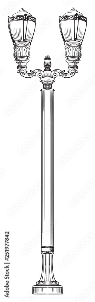 Vector street lamp 4 Vector street lamp 4
