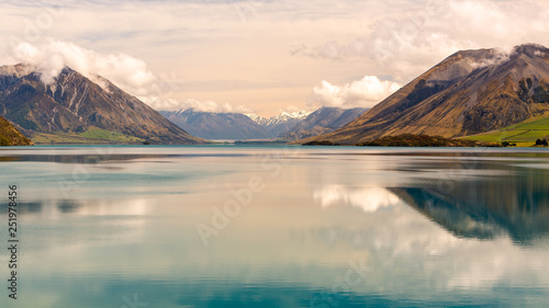 Late Afternoon Reflections at Lake Coleridge New Zealand