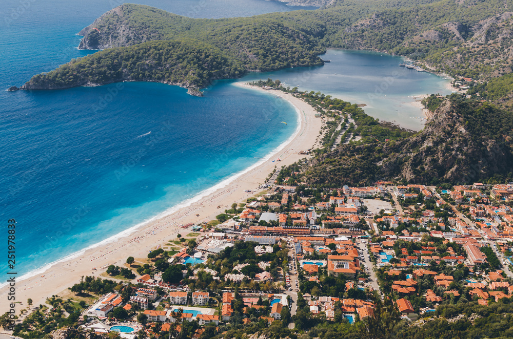 Amazing beach, top view, Turkey, Oludeniz. Amazing beach, top view, Turkey, Oludeniz.