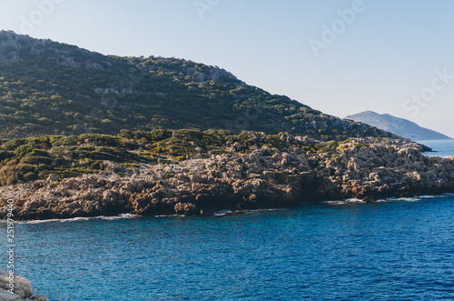 The turquoise sea near Kas, Antalya, Turkey