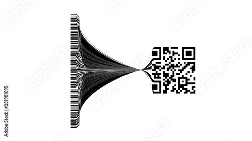 evolution barcode to qrcode
