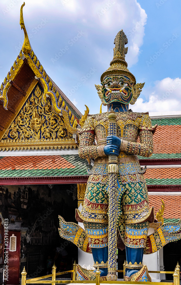 Statue in Grand Palace, Bangkok, Thailand Statue in Grand Palace, Bangkok, Thailand
