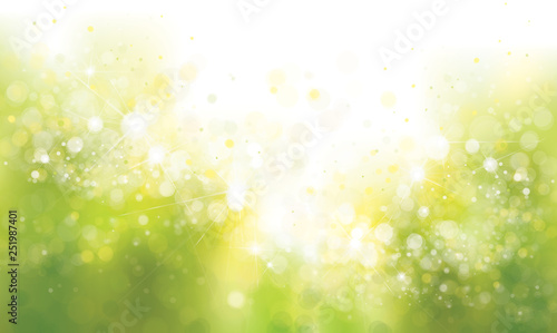 Vector green, spring  background.