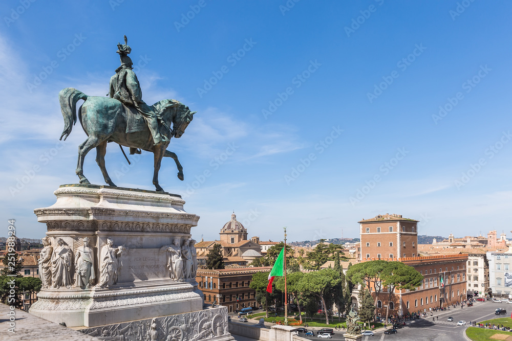 Piazza Venezia, view from  Vittorio Emanuele II Monument, Rome