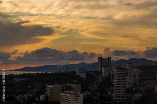 skyline at sunset © aleksandrlis3