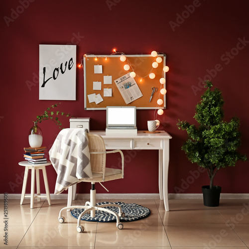 Interior of modern room wit...