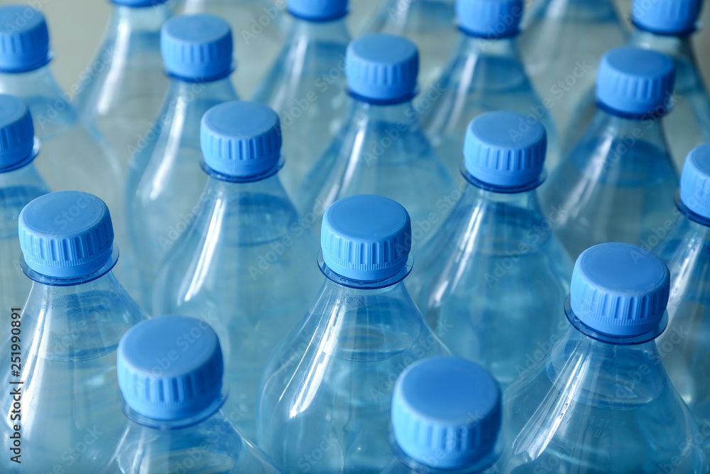 Many bottles of clean water Many bottles of clean water