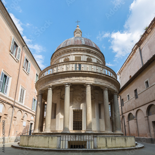 Tempietto built by Donato Bramante in Rome, Italy