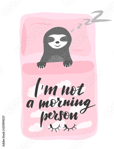 Inspirational funny lettering I'm not