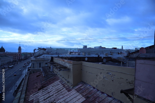 SAINT-PETERSBURG, RUSSIA - FEBRUARY 25, 2019. View on Nevsky Prospect. bol'shoy gostinnyy dvor photo