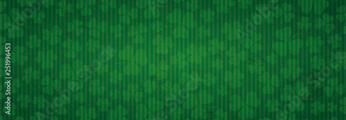Long Vintage Header Shamrocks St Patricks Day