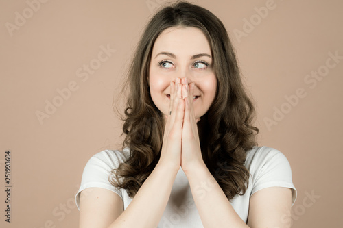 Tableau sur toile a girl is very positive