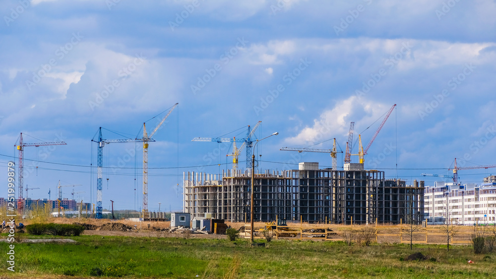 modern building under construction modern building under construction
